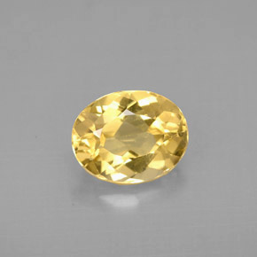 Béryl doré Jaune naturelle Coupe ovale, 1.74 ct, VS