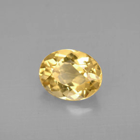 Béryl doré Jaune naturelle Coupe ovale, 1.74 ct, VS