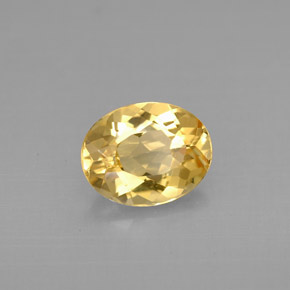 Béryl doré Jaune naturelle Coupe ovale, 1.55 ct, VVS-VS