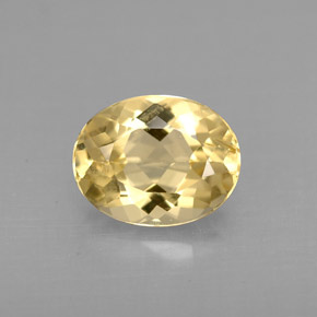 Béryl doré Jaune naturelle Coupe ovale, 1.64 ct, VVS-VS