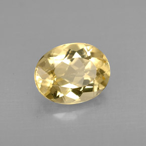Béryl doré Jaune naturelle Coupe ovale, 1.64 ct, VVS-VS