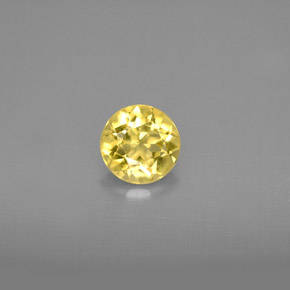 Béryl doré Jaune naturelle Coupe roude, 0.67 ct, VS