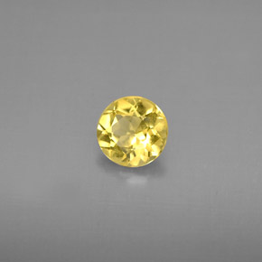 Béryl doré Jaune naturelle Coupe roude, 0.67 ct, VS