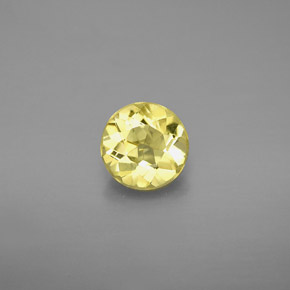 Béryl doré jaune naturelle coupe roude, 0,78 ct, VVS-VS