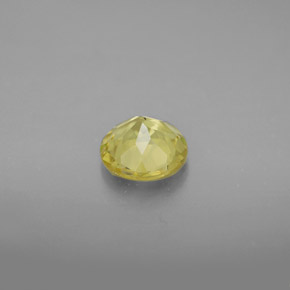 Béryl doré jaune naturelle coupe roude, 0,78 ct, VVS-VS
