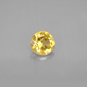 Béryl doré jaune naturelle coupe roude, 0,73 ct, VS