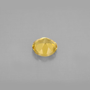 Béryl doré jaune naturelle coupe roude, 0,73 ct, VS