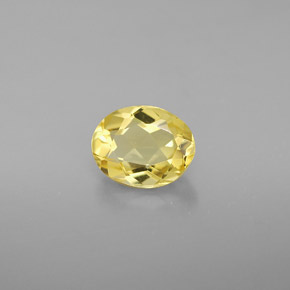 Béryl doré jaune naturelle coupe ovale, 0,97 ct, VVS