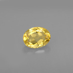 Béryl doré Jaune naturelle Coupe ovale, 1.11 ct, VS