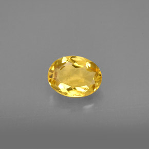 Béryl doré jaune naturelle coupe ovale, 1,08 ct, VS