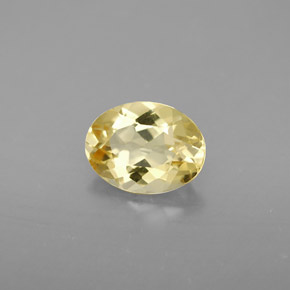 Béryl doré jaune naturelle coupe ovale, 0,99 ct, VVS