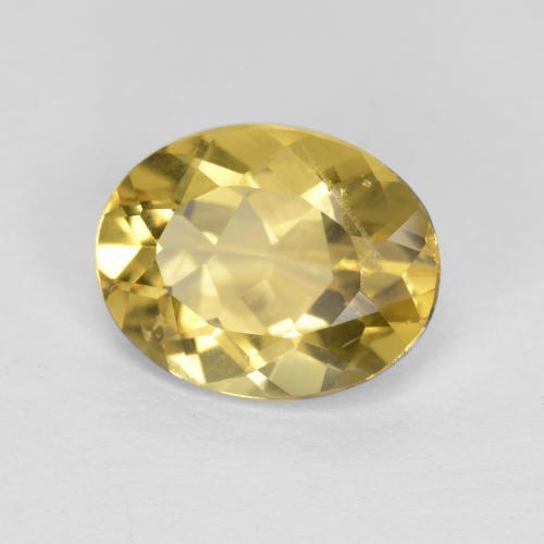 Béryl doré Jaune doré léger naturelle Coupe ovale, 1.49 ct, VS