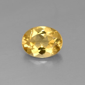 Béryl doré Jaune naturelle Coupe ovale, 1.53 ct, VVS