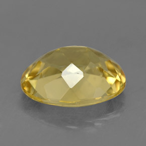 Béryl doré Jaune Toscane naturelle Coupe ovale, 1.48 ct, VVS