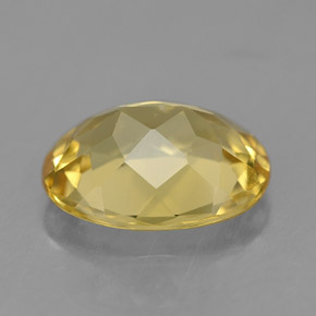 Béryl doré jaune naturelle coupe ovale, 1,53 ct, VVS