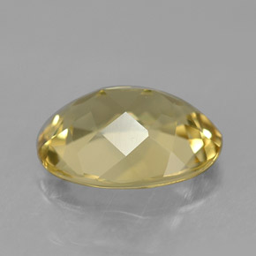 Béryl doré jaune naturelle coupe ovale, 1,47 ct, VVS
