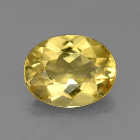 Béryl doré Jaune naturelle Coupe ovale, 1.46 ct, VS