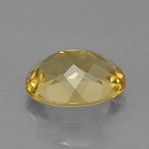 Béryl doré jaune naturelle coupe ovale, 1,49 ct, VS
