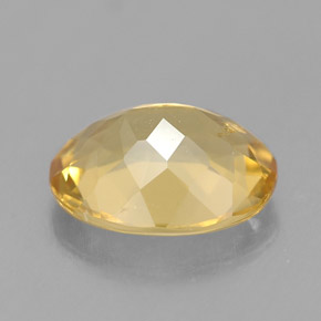 Béryl doré jaune naturelle coupe ovale, 1,69 ct, VVS-VS
