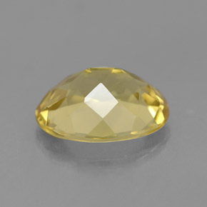 Béryl doré jaune naturelle coupe ovale, 1,46 ct, VVS-VS