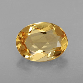 Béryl doré jaune naturelle coupe ovale, 0,99 ct, VVS-VS