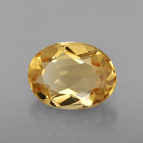 Béryl doré jaune naturelle coupe ovale, 0,99 ct, VVS-VS