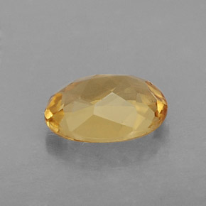 Béryl doré jaune naturelle coupe ovale, 0,99 ct, VVS-VS