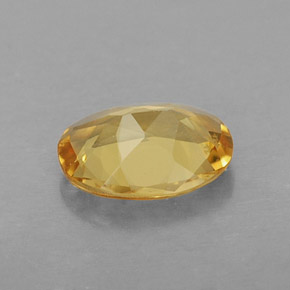 Béryl doré jaune naturelle coupe ovale, 0,81 ct, VVS-VS