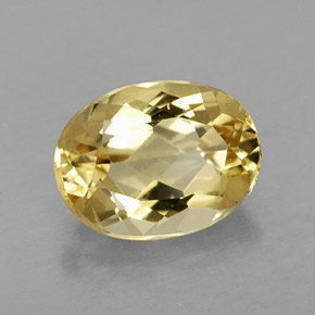 Béryl doré Jaune naturelle Coupe ovale, 1.22 ct, VVS