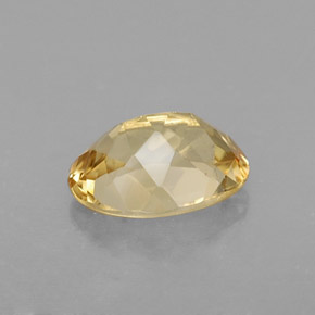 Béryl doré Jaune naturelle Coupe ovale, 1.08 ct, VVS-VS