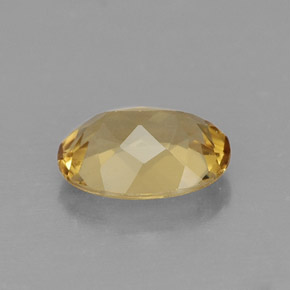 Béryl doré jaune naturelle coupe ovale, 1,08 ct, VS