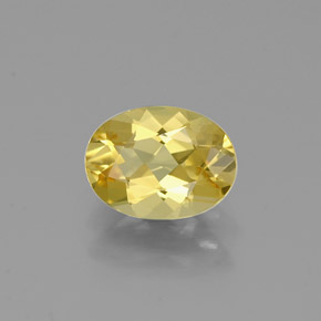 Béryl doré Jaune naturelle Coupe ovale, 0.94 ct, VVS