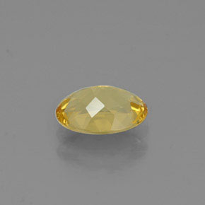 Béryl doré jaune naturelle coupe ovale, 0,89 ct, VVS