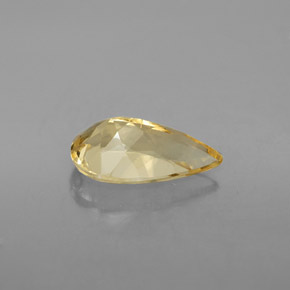 Béryl doré doré naturelle en forme de poire, 2,79 ct, VS-SI