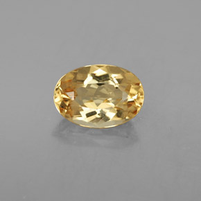 Béryl doré jaune naturelle coupe ovale, 2,23 ct, VVS