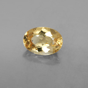 Béryl doré jaune naturelle coupe ovale, 2,23 ct, VVS