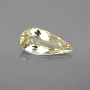 Béryl doré jaune naturelle en forme de poire, 2,31 ct, VVS