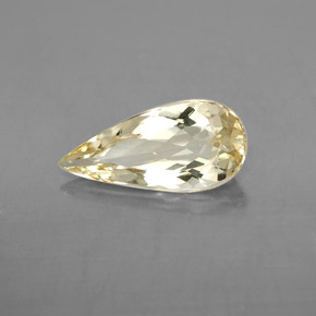 Béryl doré jaune naturelle en forme de poire, 2,31 ct, VVS