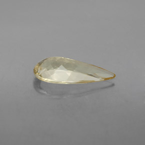 Béryl doré jaune naturelle en forme de poire, 2,31 ct, VVS