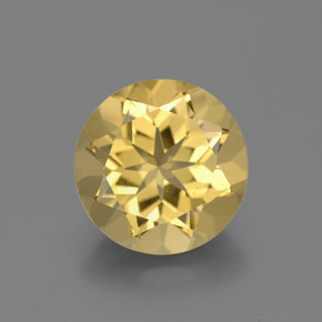 Béryl doré jaune naturelle coupe roude, 2,70 ct, VS