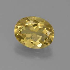 Béryl doré jaune naturelle coupe ovale, 2,41 ct, VS