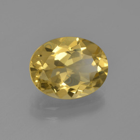Béryl doré jaune naturelle coupe ovale, 2,41 ct, VS