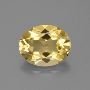 Béryl doré Jaune naturelle Coupe ovale, 2.39 ct, VS