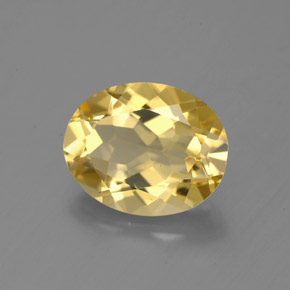 Béryl doré Jaune naturelle Coupe ovale, 2.39 ct, VS