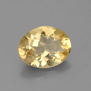 Béryl doré jaune naturelle coupe ovale, 2,16 ct, VS