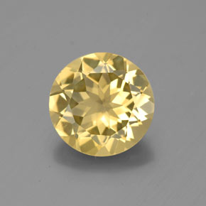 Béryl doré jaune naturelle coupe roude, 2,23 ct, VS