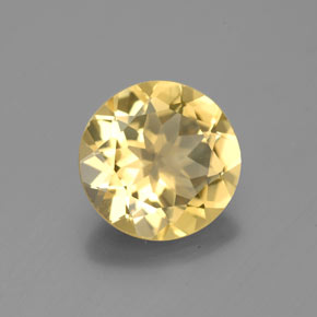 Béryl doré jaune naturelle coupe roude, 2,23 ct, VS