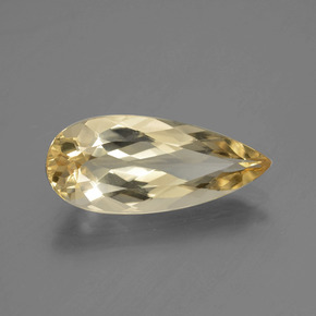 Béryl doré jaune naturelle en forme de poire, 4,58 ct, VVS-VS