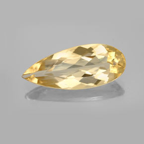Béryl doré jaune naturelle en forme de poire, 4,78 ct, VVS