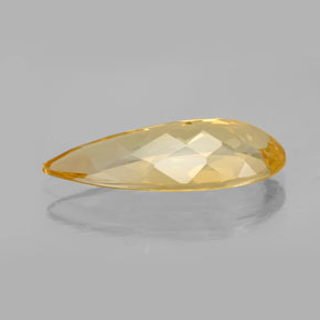 Béryl doré jaune naturelle en forme de poire, 4,78 ct, VVS